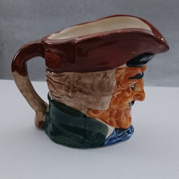 Royal Doulton Toby Mug: Dick Turpin Character, Ceramic England Vintage 3.25” MUG - Picture 4 of 5